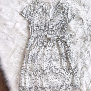 Tulle Spring Style Lace Print Dress